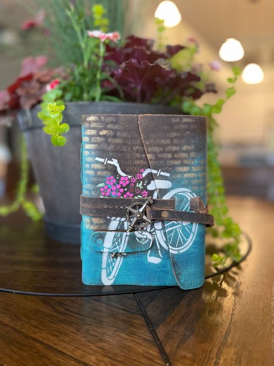 Hand-Painted Bicycle Hope Journal