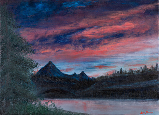 Sunset at Redfish Lake | Signed Original