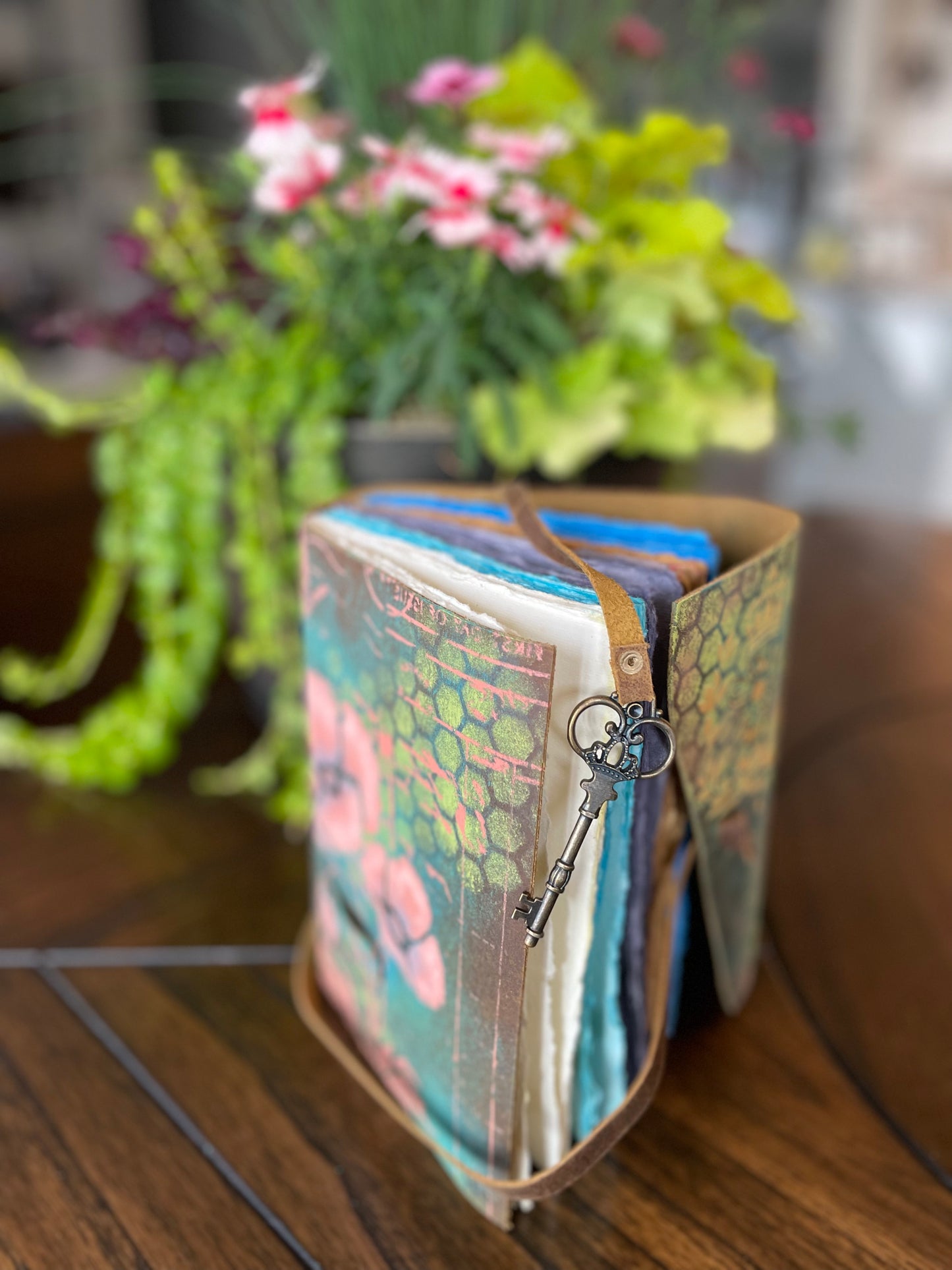 Hand-Painted Flower Butterfly Bee Journal