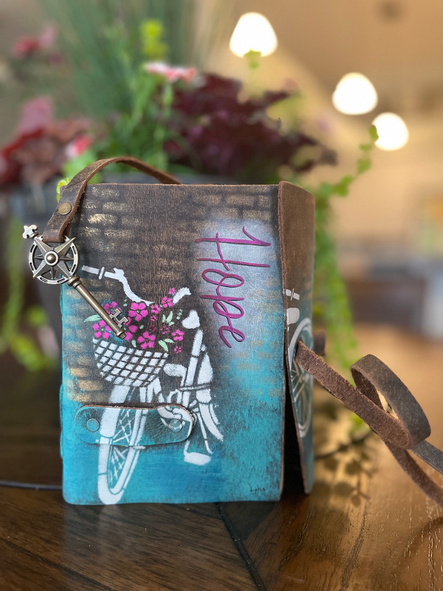 Hand-Painted Bicycle Hope Journal