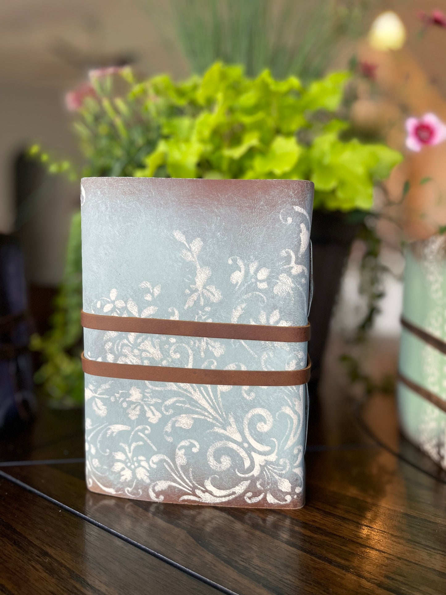 Hand-Painted Boho Scroll Journal